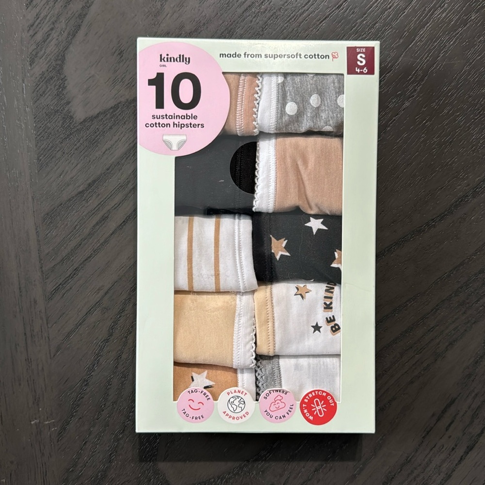 Kindly Girl Sustainable Cotton Hipsters(10 Pack)